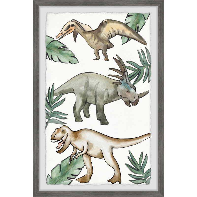 «Bozova Dinosaur Pose», reproduction encadrée, H 24 po x l 16 po x P 1,5 po