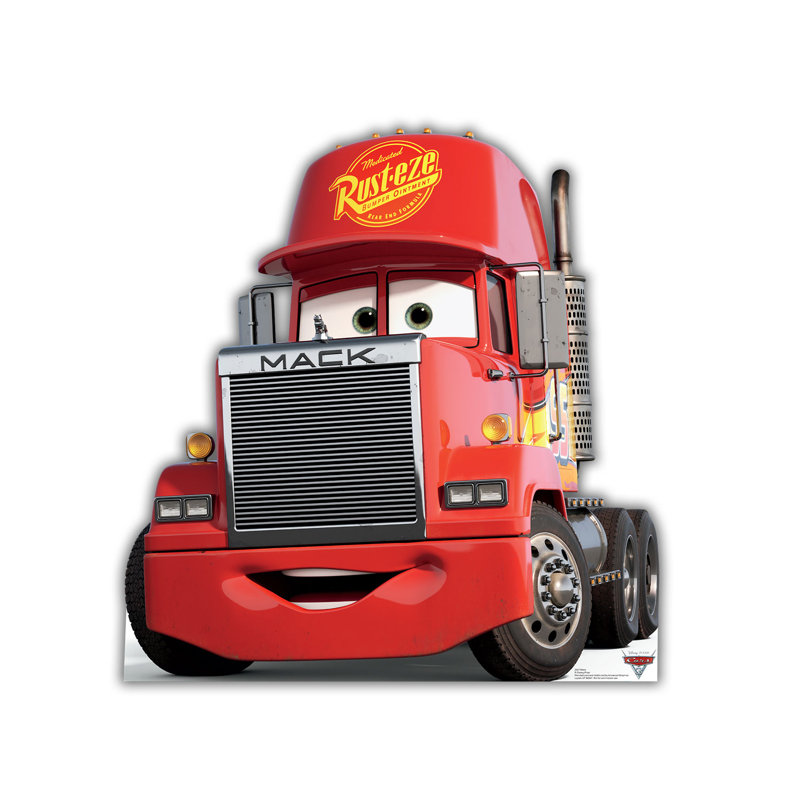 Mack Disney Pixar Cars 3 Red Cardboard Standup