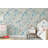 Flowers Pink And Blue Floral Pattern Removable Wallpaper-1944002627-1944002630