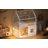 Full Size Wooden House Bed With Built-In LED Shelf Light, White-1419332302