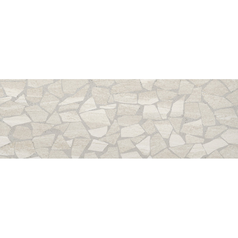 Mood™ 12" x 3" Matte Porcelain Bullnose Tile Trim, River Ivory