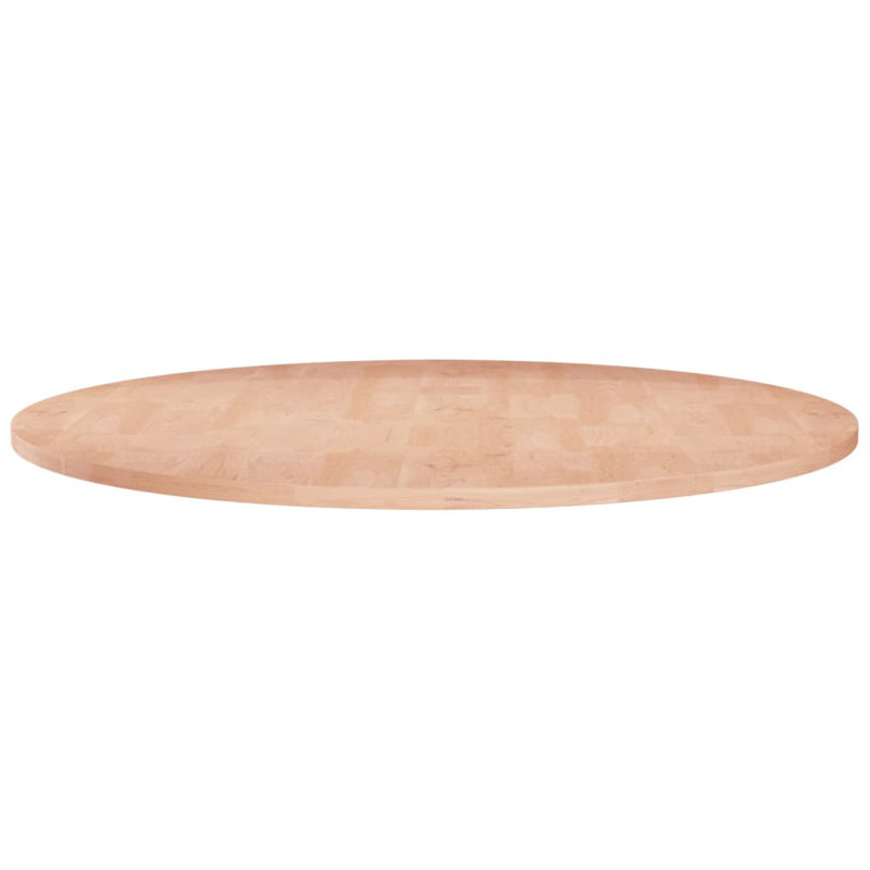  Round Table Top Diameter 23.6X0.6" Untreated Solid Wood Oak