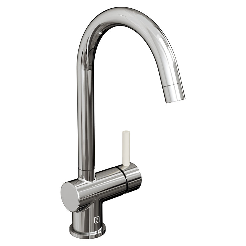 Belfry Kitchen Astoria Kitchen Faucet, Chrome/Ivory