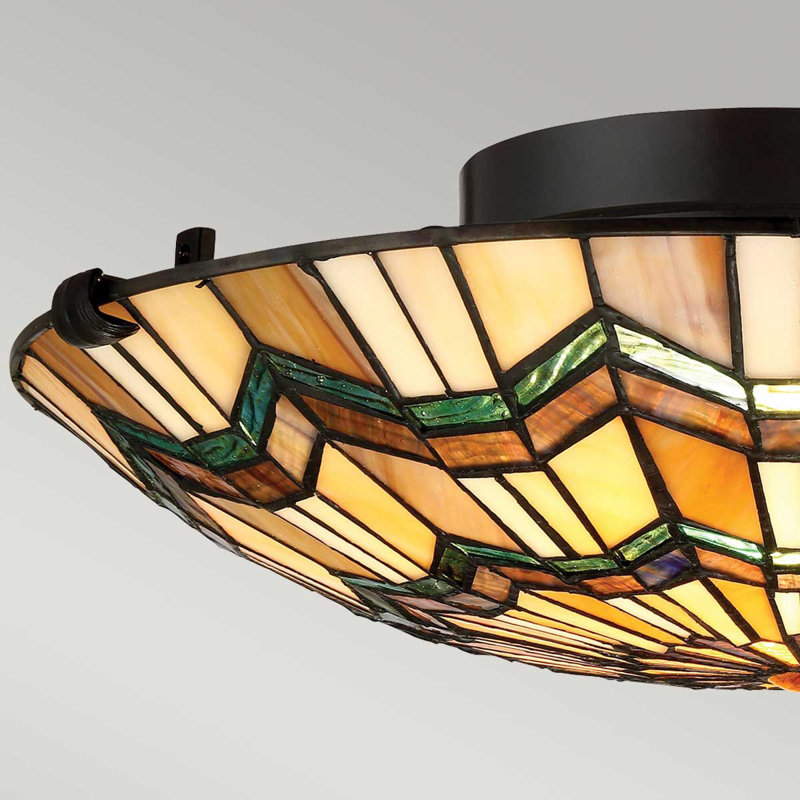 Rio Glass Semi Flush Mount