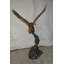 Statue aigle volant en bronze - Taille: L 25 po x l 35 po x H 57 po.