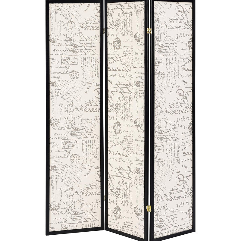 Paravent beige - motif de toile française pour un intérieur gracieux et une maison charmante