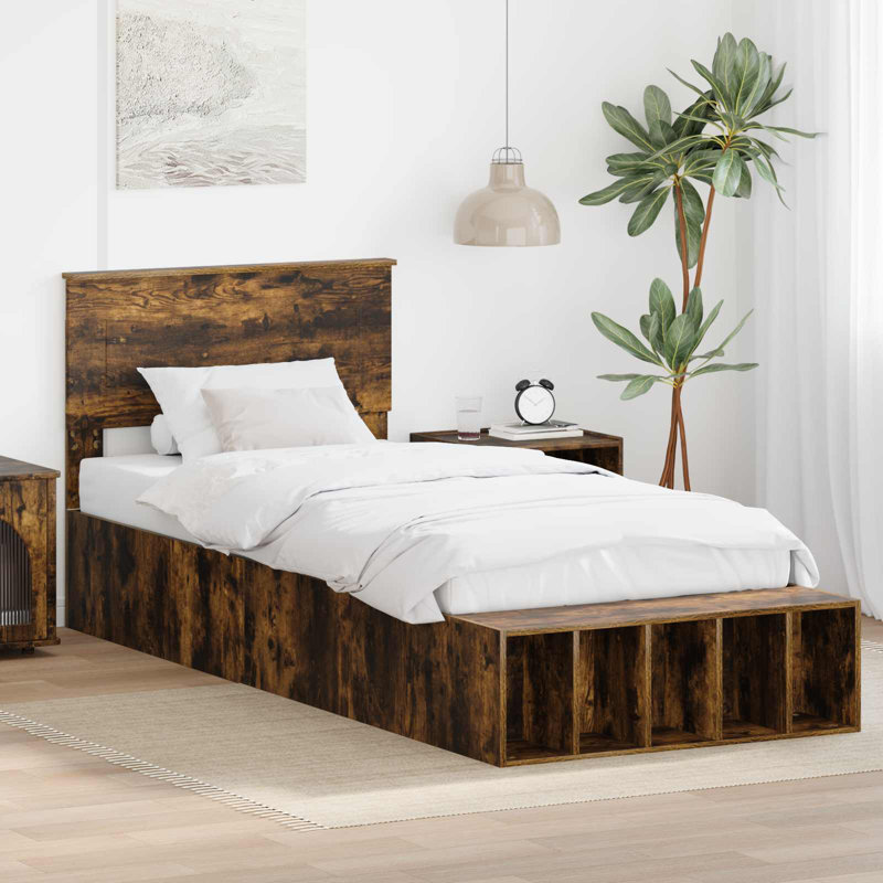 Bed, Single (3'), Smoked Oak