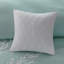 Ensemble d'édredon surdimensionné en jacquard de coton turquoise grand-127671250
