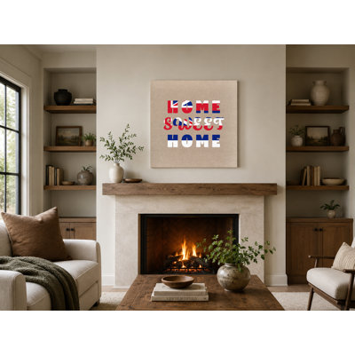 Home Sweet Home — Square Canvas Wall Art