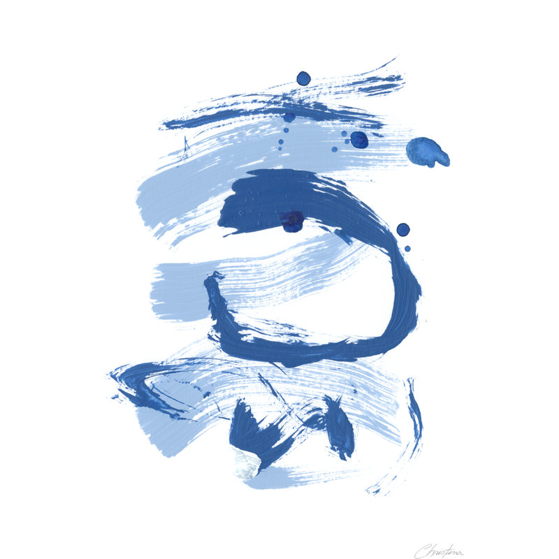 Blue Breeze III by Christina Long - Painting Print, 46cm H x 30cm W, Wrapped Canvas