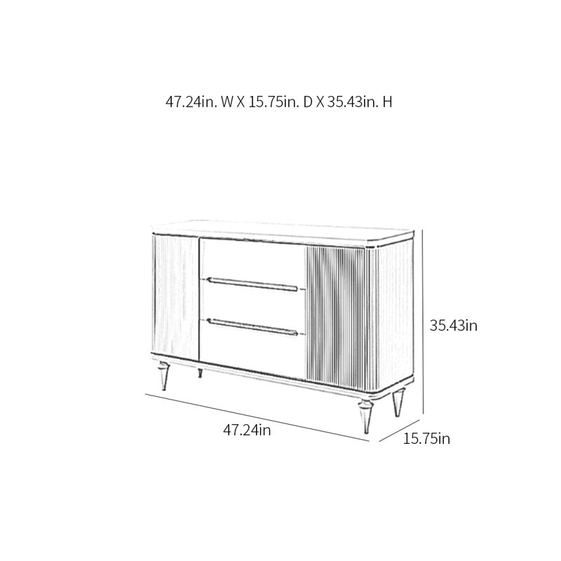 Buffet de luxe moderne et minimaliste