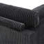 Fauteuil rembourré en flanelle de fourrure de lapin avec dossier rembourré et rembourré gris-1383988513