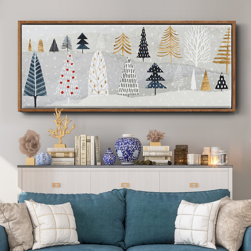 Christmas Chalet Collection D- Framed Canvas