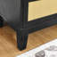 Commode à 5 tiroirs de chambre à coucher, commode en bois moderne en rotin avec commode spacieuse pour le couloir de la chambre à coucher-269022565