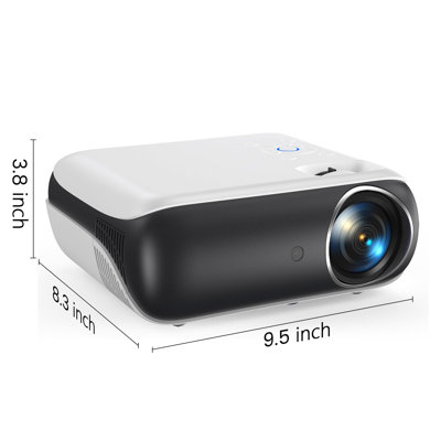 Projector, Native 1080P Bluetooth Projector, Portable Outdoor Movie Projector, Full HD Mini Projector With Speaker For Home Bedroom, Compatible With S -  NATIONAL WINDOW, B0B28G5Y4R