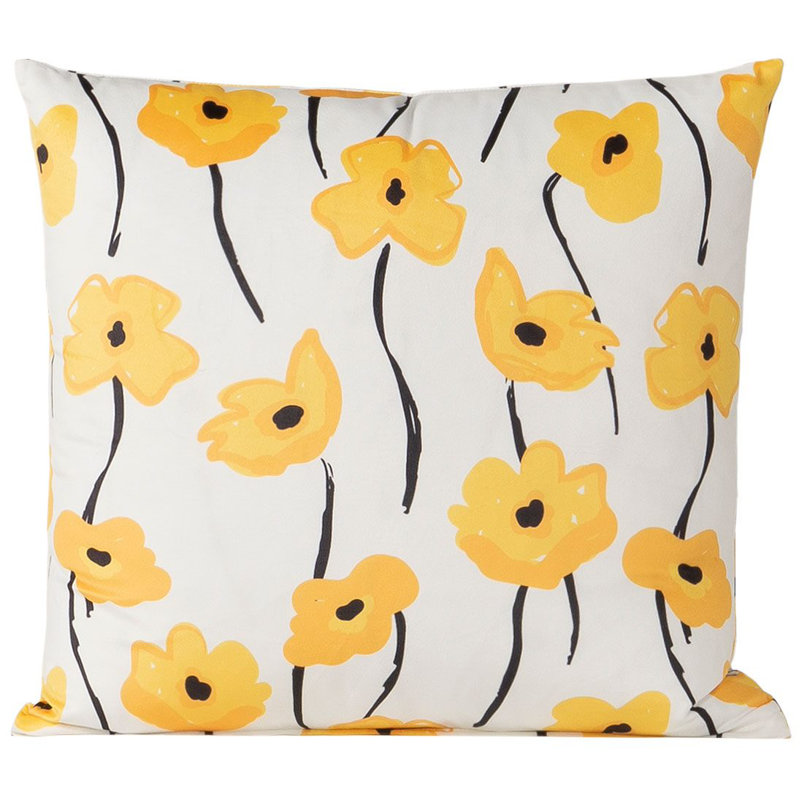 Floral Throw Pillow, 30" x 30"