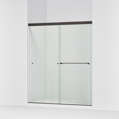 Revel 59.62'' x 70'' Double Sliding Shower Door with CleanCoat® Technology