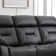 Etherine 80.3'' Wide Modern And Overstuffed Breathable Vegan Leather Manual Reclining Sofa with Pillow Top Arm