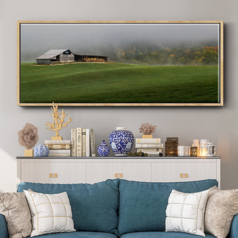 Mountain Air- Framed Canvas, 24" H x 60" W