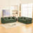 Corduroy Foldable Sofa Bed with High-Rebound Density Sponge-1572568166-1568697673