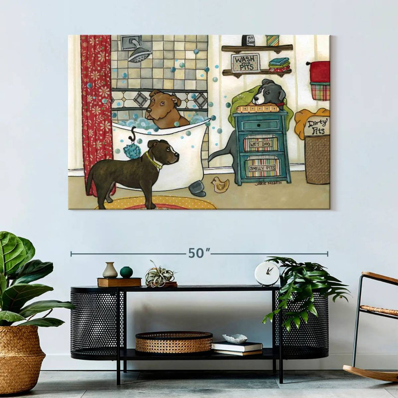 Brampt Wash Your Pits, 34" H x 51" W