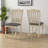 Tribeca Solid Wood and Gray Fabric Dining Chair, 38.86'' H X 18.60'' W X 20.96'' D