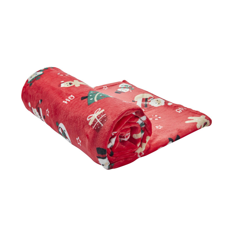 Hand Woven Throw Blanket, Red