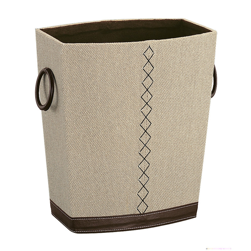 Manufactured Wood Open Waste Basket