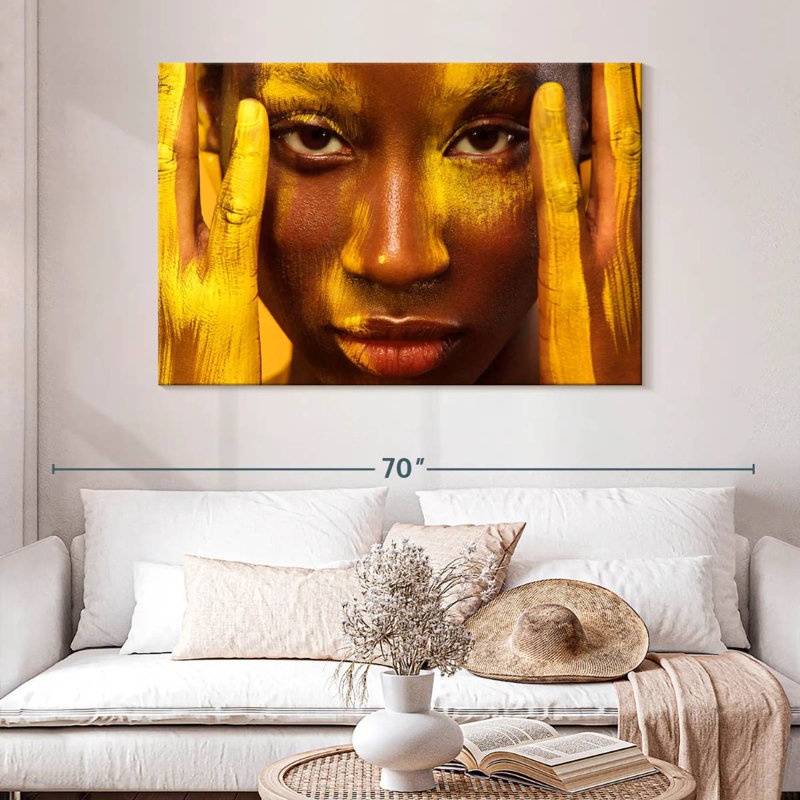 Senne Fiery Golden Body, 32" H x 48" W
