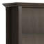 Bibliothèque 36 pouces en bois massif brun Hickory