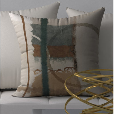 Tan More Square Pillow Cover & Insert