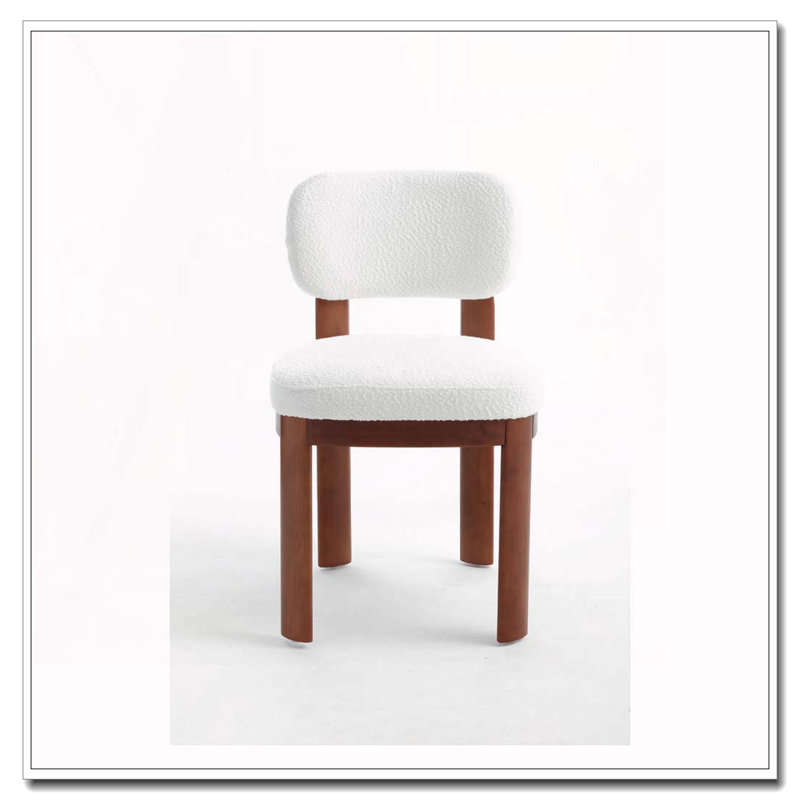 Wooden Dining Chairs,Fabric Upholstered Dining Room Chair Kitchen Chairs
