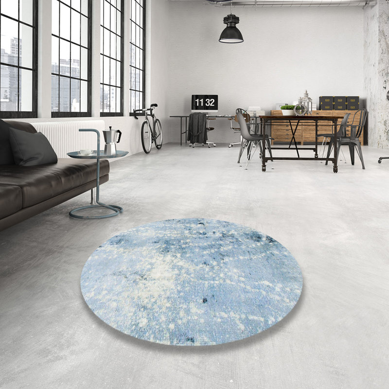 Tapis abstrait moderne 893, Rond 7 pi