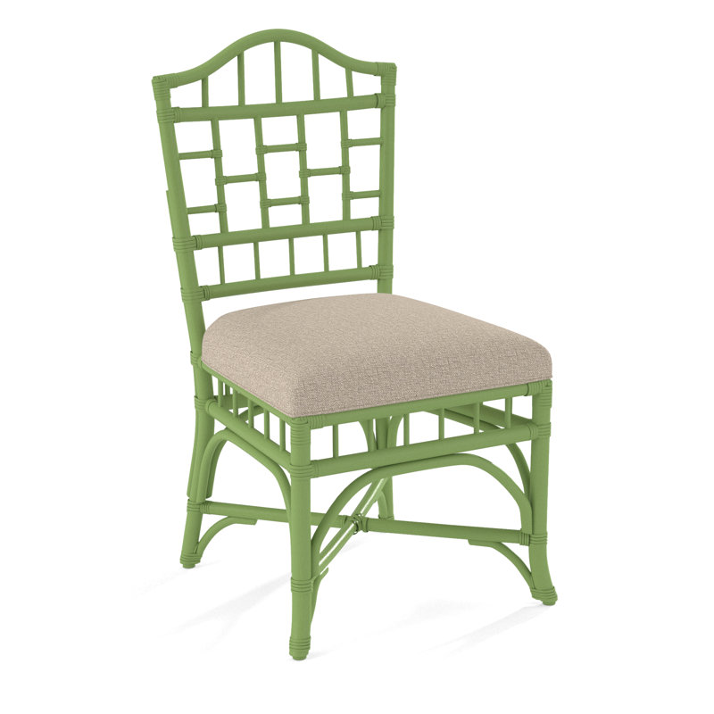 Chippendale Side Dining Chair, Eggshell Crypton Performance; 0884-93, Celery