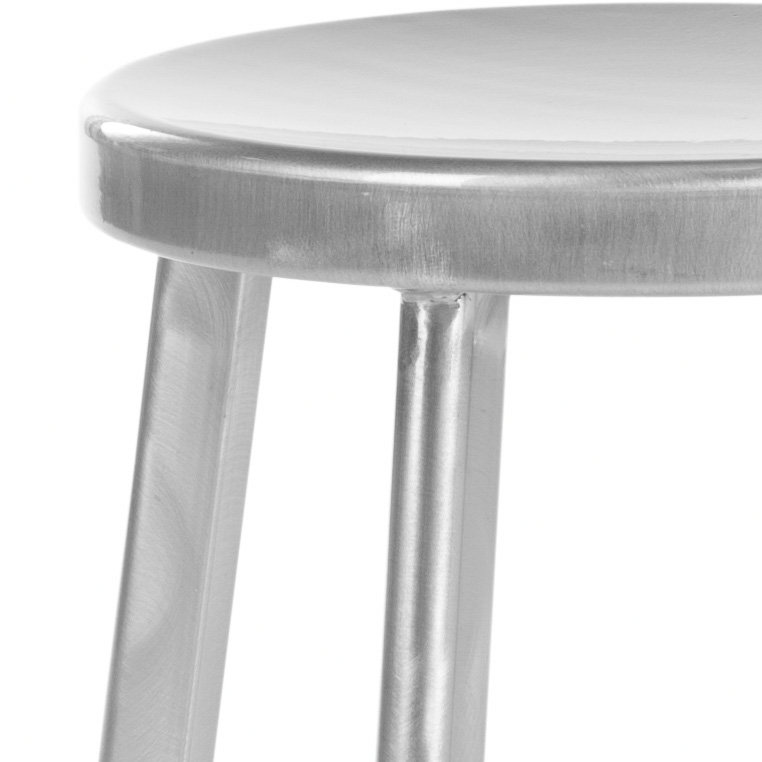 Liborius Counter Stool with Metal Frame, Silver