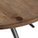 Etna Pine Round Solid Wood Top Metal Base Dining Table