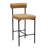 Faux Leather Dining Chair with Metal Legs-676610929-719110048-683526329