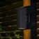 Alvisa Outdoor Wall Light in 2 Lights Dusk to Dawn with Aluminum