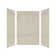 Expressions 48'' W 48'' D 72'' H Glue Up Solid Surface Wall