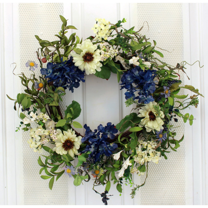 Faux Mixed Assortment Silk 19'' Wreath