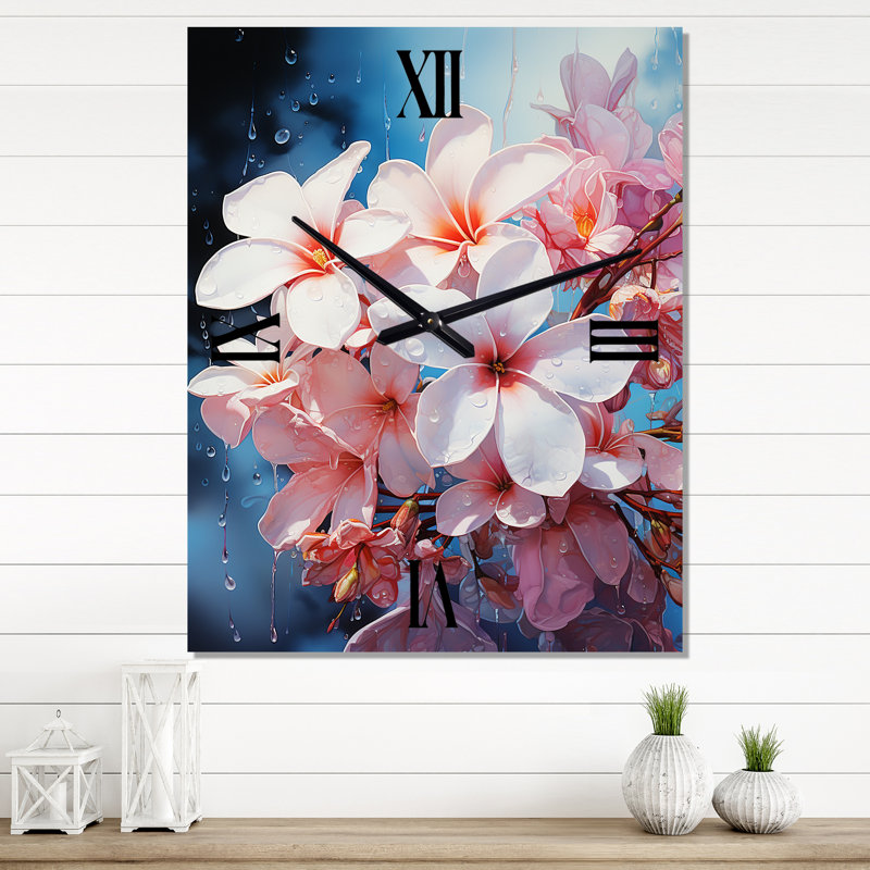 Horloge murale Eifion - Plumeria, Moyen