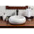 Natural Stone Vessel Bathroom Sink Wheel Blanc Marble