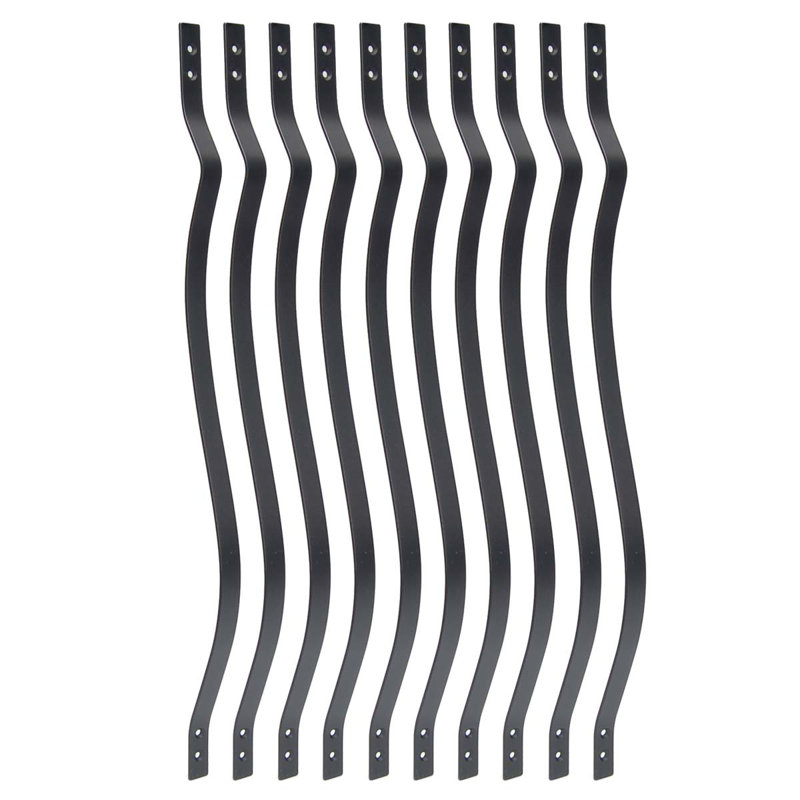 Black Sand Stainless Steel Belly Stair Baluster Set, 31" Height