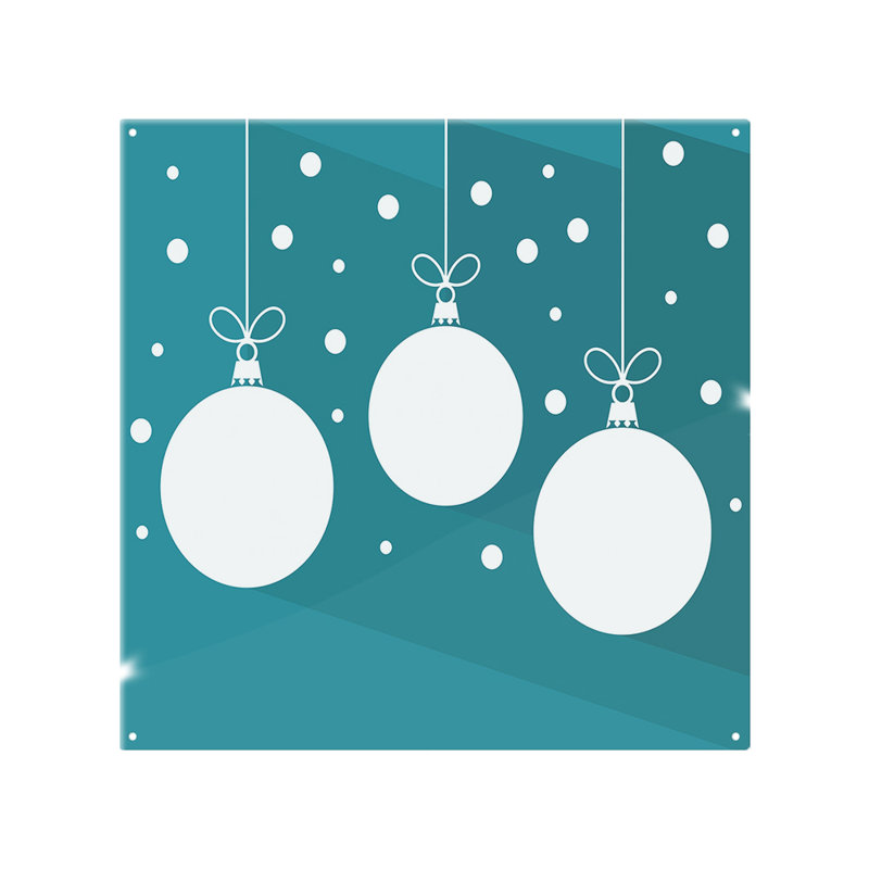 Christmas Baubles Dining Splash Back, 70cm L x 50cm W
