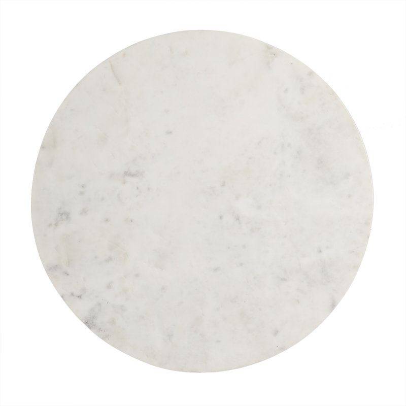 Julia Marble Pedestal End Table