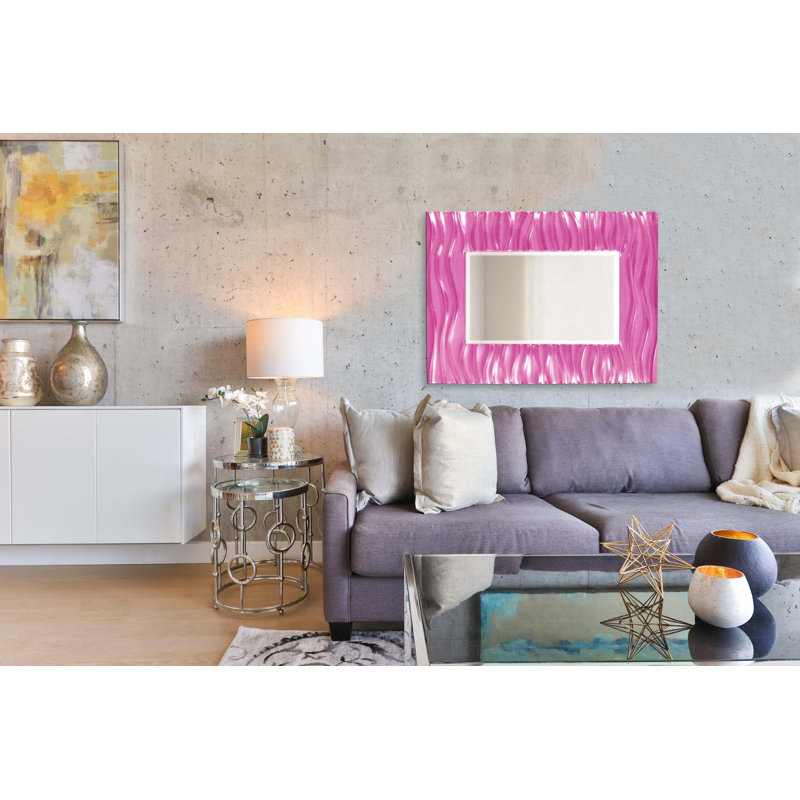 Miroir d'appoint Beahn, Rose vif