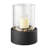 Tabletop Pillar Hurricane Candleholder with Decorative Pebble Base - Large-166269545