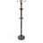 Stable Storage Solution Wood & Chrome Modern Entryway Coat Rack