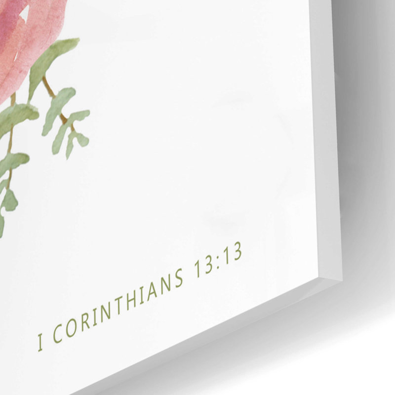 Faith Hope Love - impression sans cadre, H 12 po x l 12 po x P 0,13 po