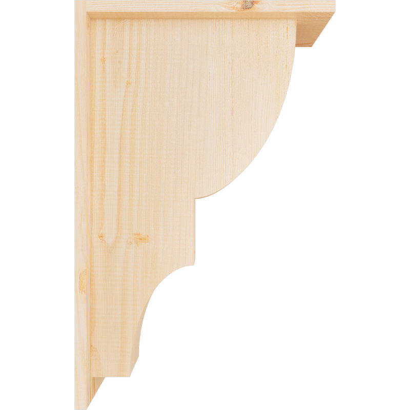 Corbeau Ridgewood avec contre-plaque, H 22 po x l 5,5 po x P 14 po, Sapin de Douglas, Lisse